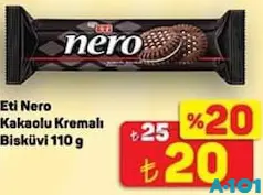 ETİ NERO KAKAOLU KREMALI BİSKÜVİ 110 G fiyat ve kampanya bilgisi